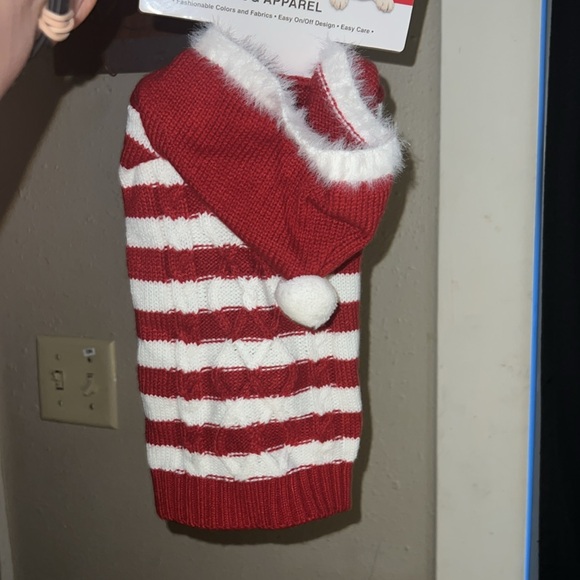 Brand New Friends Forever Red and White Dog Sweater - Sz S - Picture 5 of 5